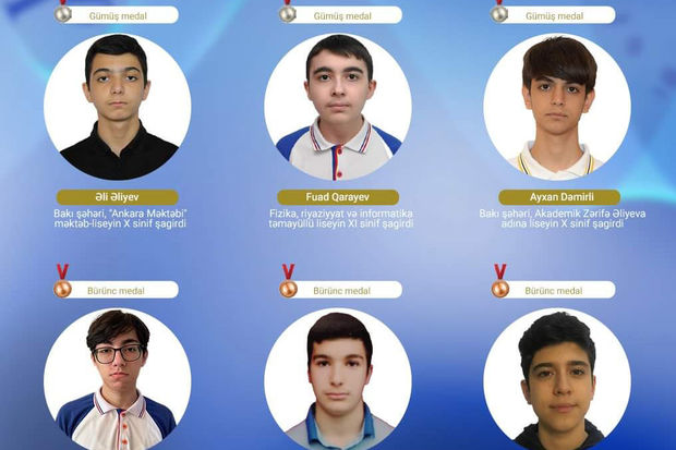 Azərbaycanlı məktəblilər beynəlxalq turnirdə 10 medal qazandılar - FOTO