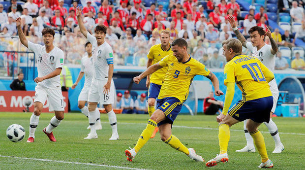 DÇ-2018: İsveç millisi Cənubi Koreyanı məğlub etdi