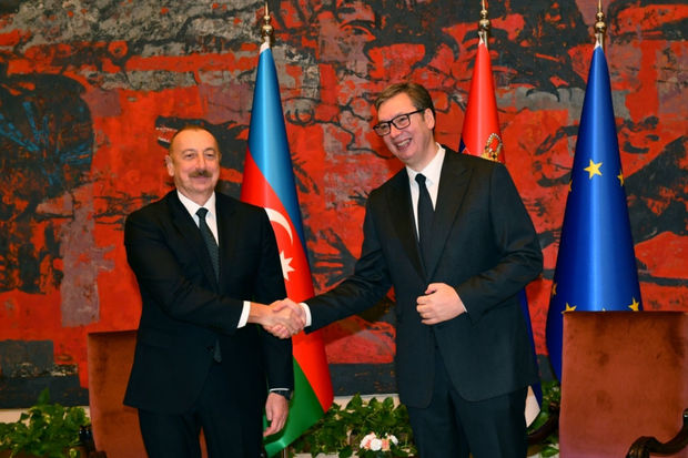 İlham Əliyevin Serbiya Prezidenti Aleksandar Vuçiç ilə təkbətək görüşü olub - FOTO