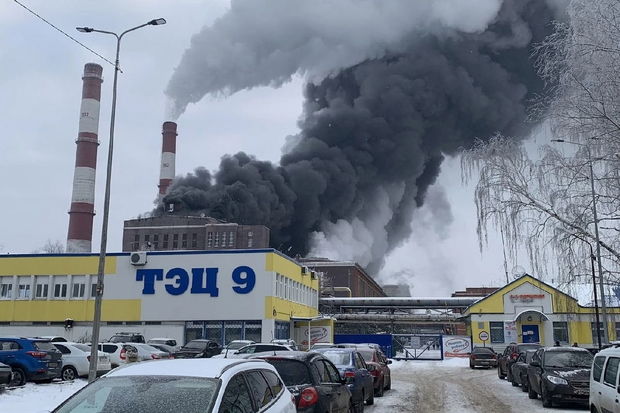 Rusiyada daha bir güclü yanğın: Bu dəfə istilik elektrik stansiyasında - FOTO/VİDEO