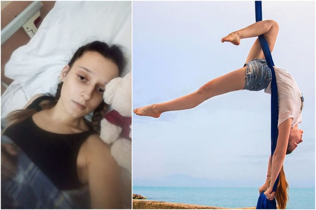 Gimnast səkkiz metr hündürlükdən yerə yıxıldı - VİDEO
