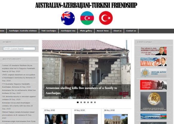 Avstraliya İttifaqında Qarabağ həqiqətlərini yaymaq üçün yeni portal yaradıldı