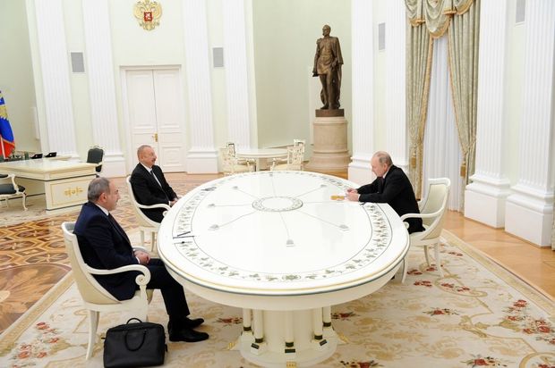 İlham Əliyev, Putin və Paşinyanın Moskva görüşü - YENİLƏNİB + VİDEO