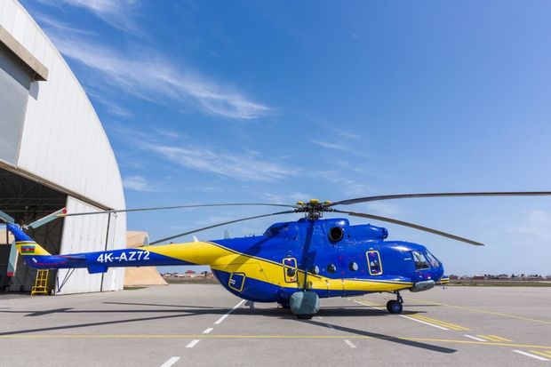 Azərbaycanda Rusiya istehsalı olan daha bir helikopterin əsaslı təmiri başa çatdı - FOTO