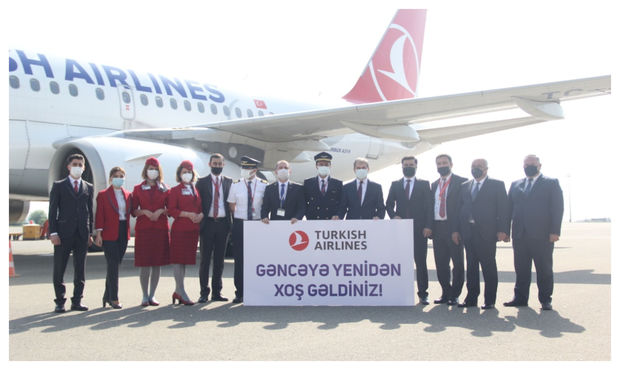 “Türk Hava Yolları” Gəncəyə uçuşları bərpa edib